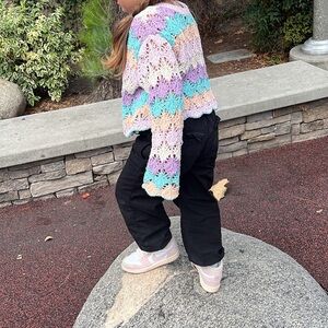 Zara Pastel Striped Women's Sweater